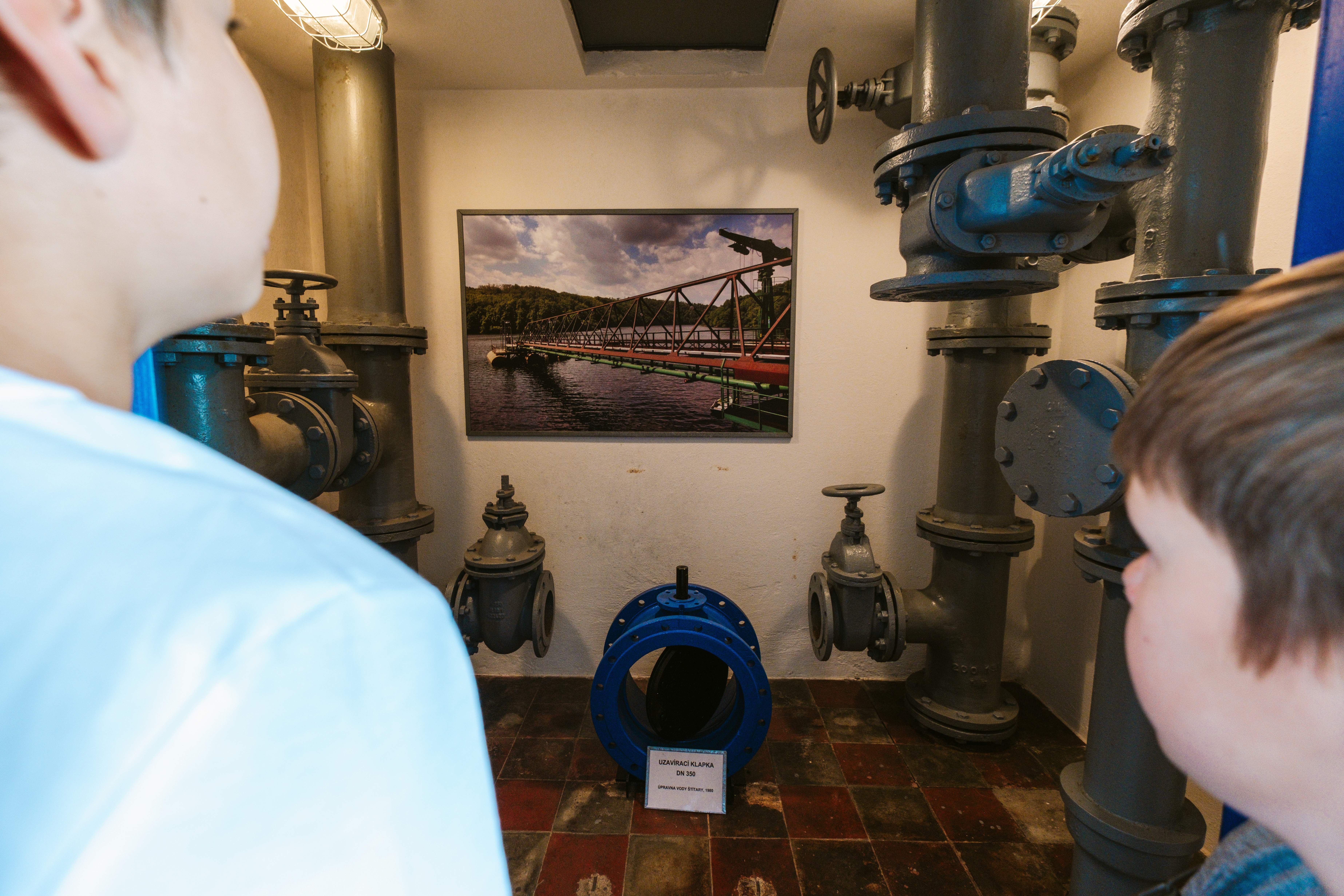 Ve vodojemu je dnes expozice vodárenství. Foto Pavel Rybníček. Ve vodojemu je dnes expozice vodárenství. Foto Pavel Rybníček.